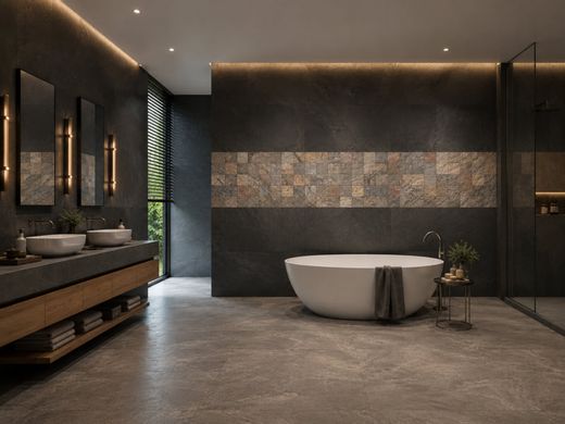 Mallas de mosaico natural para decorar paredes con textura