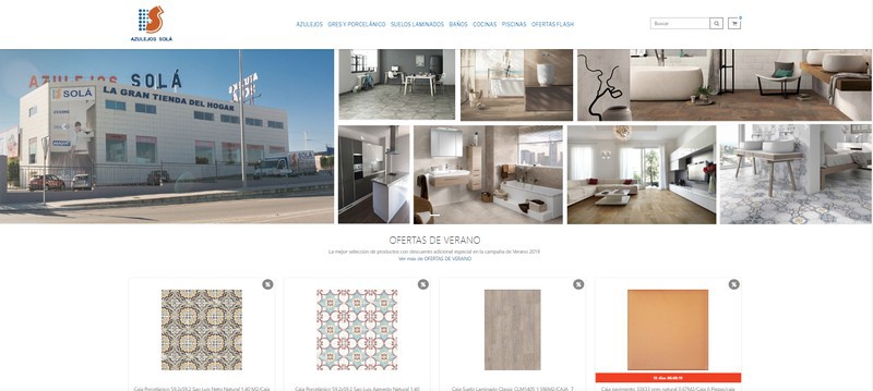 New online store of Azulejos Solá