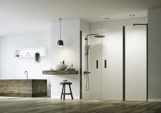 Mampara de puerta corredera vs. abatible