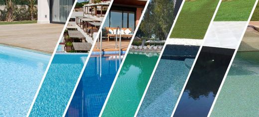 ¿De qué color se verá el agua de la piscina con cada gresite?