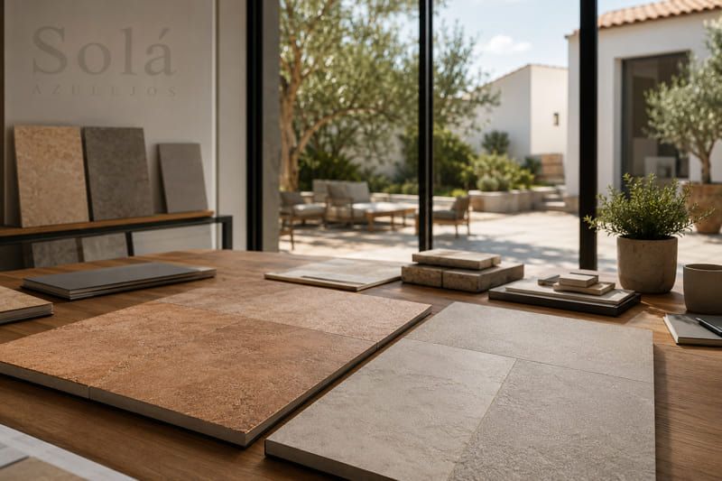 2 soluciones para espacios con gres extrusionado y porcelánico exterior
