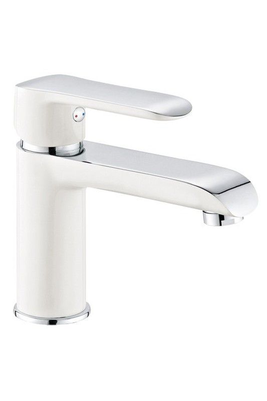 Grifo blanco de lavabo