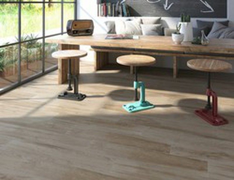 Porcelana para ambiente interno, efeito de madeira