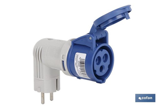 Industrial Adapter 16A 230V Ip44 Schuko Plug