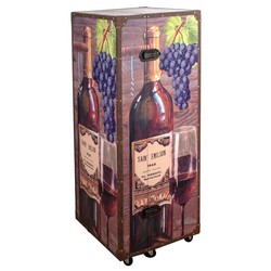 Wine and beer bottle rack cabinet 120 cm x 52.5 cm x 49 cm 25628 Signes Grimalt