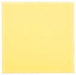 Rajola 10x10 color groc clar brillant 100 peces 1,00 m2/Caixa Complement