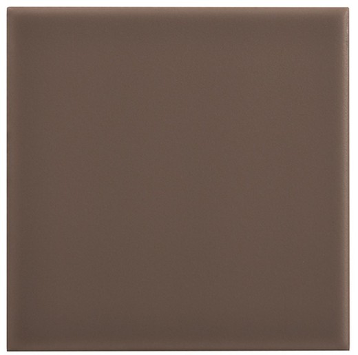 Azulejo 10x10 Chocolate cor fosco 100 peças 1,00 m2/Caixa Complemento