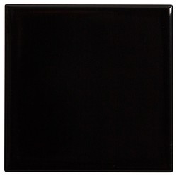 Azulejo 10x10 color Gloss black brillo 100 piezas 1,00 m2/Caja Complementto