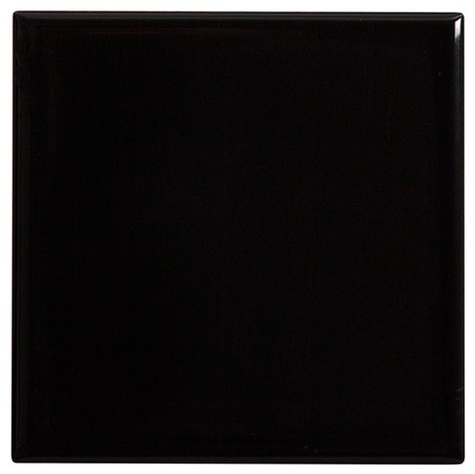 Tile 10x10 Gloss Black color 100 pieces 1.00 m2/Box Complement
