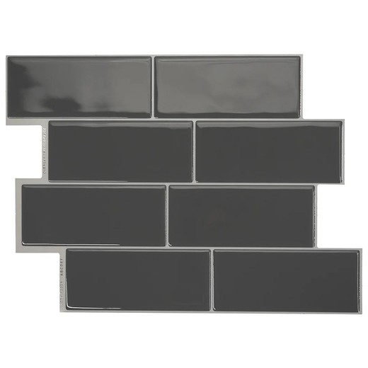 Carrelage adhésif Metro Grey 29,36x21,29 cm Lot de 4 carreaux