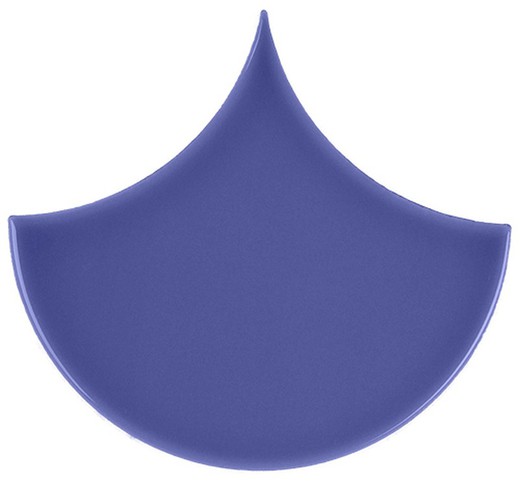 Azulejo Escama 15,5x17 cor Azul escuro brilho 33 peças 0,50 m2/Caixa Complemento