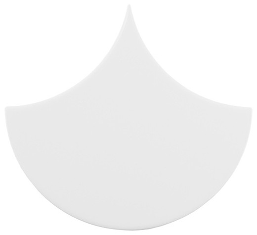 Escama kakel 15,5x17 matt vit färg 33 st 0,50 m2/Lådkomplement