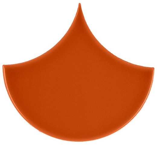 Piastrella Escama 15,5x17 Colore Arancio Scuro Lucido 33 pezzi 0,50 m2/scatola Complemento