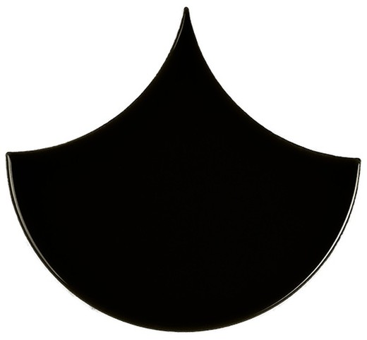 Tuile Escama 15,5x17 Couleur Noir Brillant 33 pièces 0,50 m2/Boîte Complément