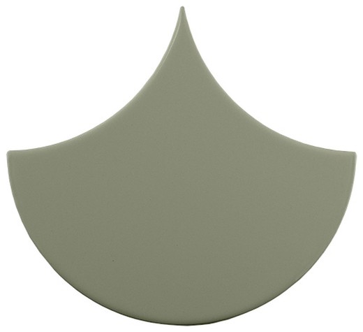 Escama tile 15.5x17 Matte Olive color 33 pieces 0.50 m2/Box Complement