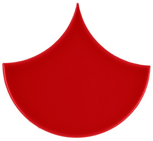 Tuile Escama 15,5x17 Couleur Rouge Brillant 33 pièces 0,50 m2/Boîte Complément