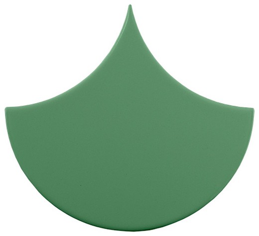 Escama Kakel 15,5x17 Matt Grön färg 33 stycken 0,50 m2/Lådkomplement