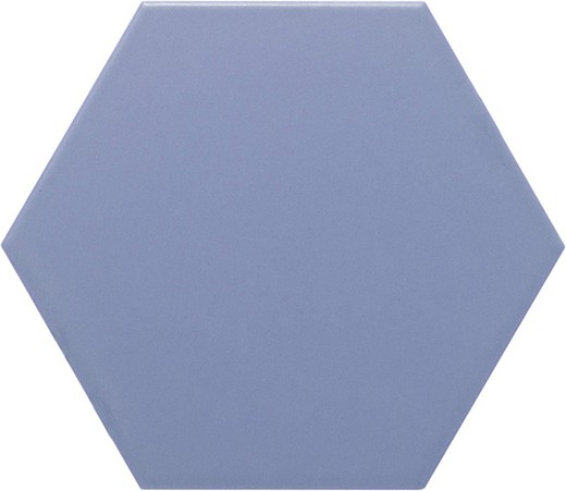 Azulejo Hexagonal 11x13 color Azul claro mate 54 piezas 0,70 m2/Caja Complementto
