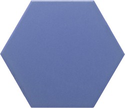 Piastrella esagonale 11x13 colore blu navy opaco 54 pezzi 0,70 m2/scatola Complemento