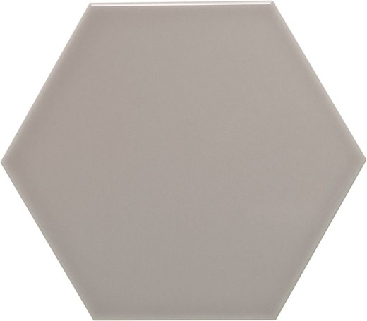 Tuile hexagonale 11x13 couleur Gris clair brillant 54 pièces 0,70 m2/Boîte Complément