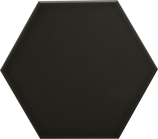Zeshoekige tegel 11x13 Glanzend donkergrijze kleur 54 stuks 0,70 m2/doos Complement