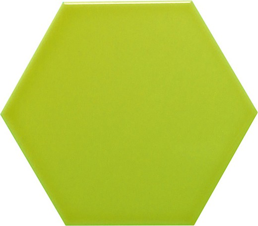 Zeshoekige tegel 11x13 Glans Mos kleur 54 stuks 0,70 m2/Doos Complement