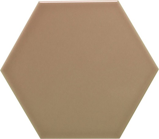 Tuile hexagonale 11x13 brillant Couleur terre 54 pièces 0,70 m2/Boîte Complément