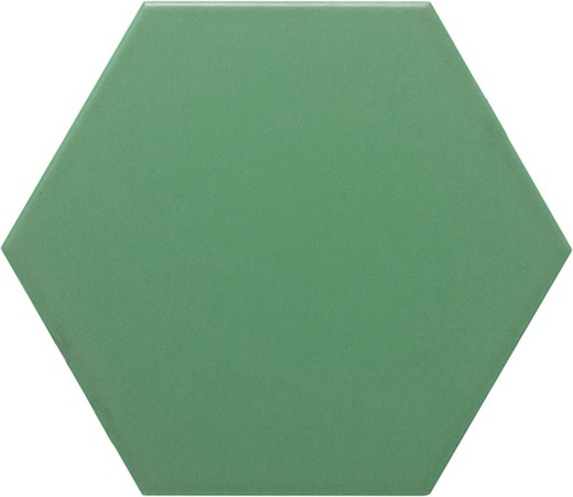 Hexagonal Tile 11x13 Matte Green color 54 pieces 0.70 m2/Box Complement