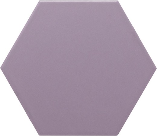 Piastrella esagonale 11x13 colore Viola opaco 54 pezzi 0,70 m2/scatola Complemento