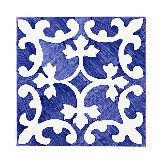Blue Almazora hydraulic tile 14x14 cm Ceramica Lantiga