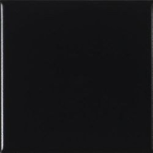 Zwarte Hoogglans Tegel 15x15 1,00M2 / doos 44 stuks