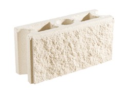 2-zijdig betonblok Split wit 20x20x40 Arosa Verniprens