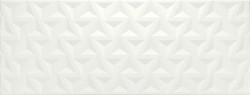 Boîte à carreaux 40x120 1206 Blanc Relief Geo 1,44m2 3 pièces Porcelanite