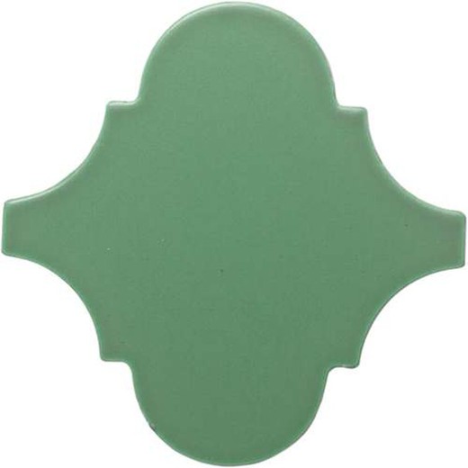 Boîte à carreaux Arabesque 15x15 vert brillant 0,50ms / 39 pièces Complementto