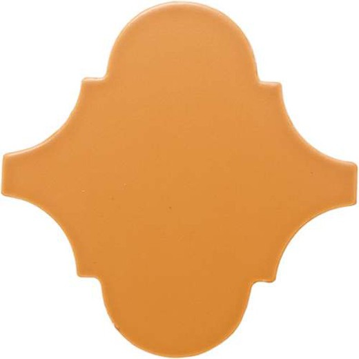 Arabeske-Fliesenbox 15x15 glänzend orange 0,50ms / 39 Stück Complementto