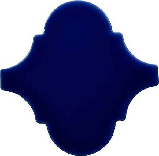 Boîte à carreaux Arabesque 15x15 bleu Victoria brillant 0,50ms / 39 pièces Complementto