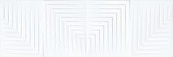 Caja Azulejo Capitol Relieve Concept White Brillo 30x90 1,08m2 Metropol