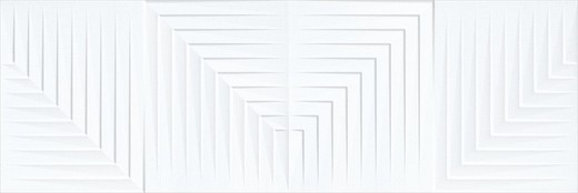 Caja Azulejo Capitol Relieve Concept White Brillo 30x90 1,08m2 Metropol