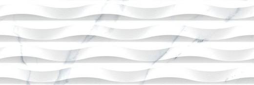 Caixa de Azulejos Marbleous Concept Gloss Branco Gloss 30x90 1,08m2 Metropol