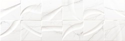 Nantes Wall White Relief Tile Box 30x90 1,08m2 Tau