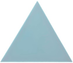 Boîte à carreaux triangle 18,5x16 cm bleu brillant 0,50ms / 35 pièces Complementto