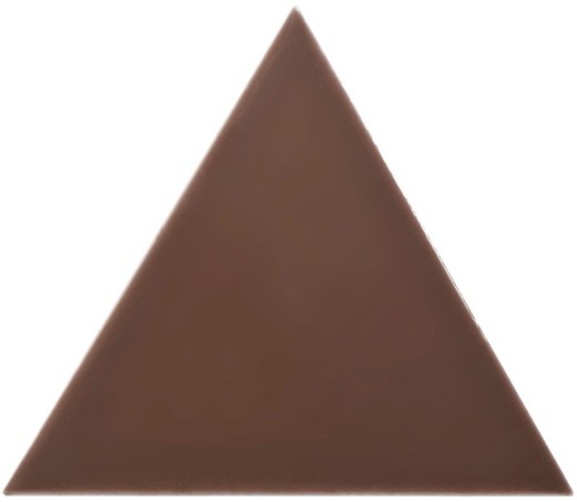 Boîte à carreaux triangle 18,5x16 cm marron brillant 0,50ms / 35 pièces Complementto