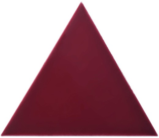 Caixa rajola triangle 18,5x16 cm burgandy brillant 0,50ms / 35 peces Complement