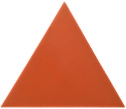 Caixa azulejo triângulo 18,5x16 cm burtorange gloss 0,50ms / 35 peças Complementto