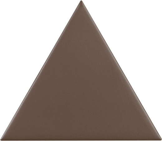 Boîte à carreaux triangle 18,5x16 cm chocolat mat 0,50ms / 35 pièces Complementto
