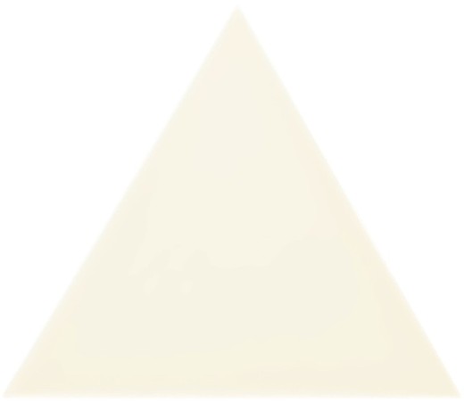 Caixa azulejo triângulo 18,5x16 cm brilho creme 0,50ms / 35 peças Complementto