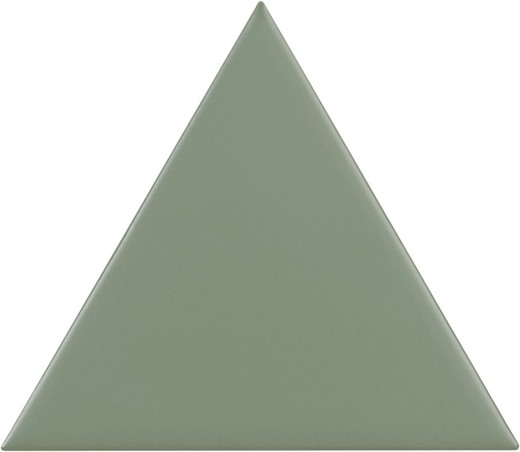 Boîte à carreaux triangle 18,5x16 cm vert kaki mat 0,50ms / 35 pièces Complementto