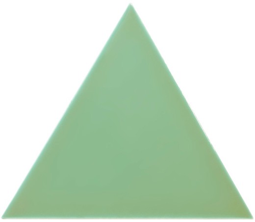 Caja azulejo triangulo 18,5x16 cm lightgreen brillo 0,50ms / 35 piezas Complementto