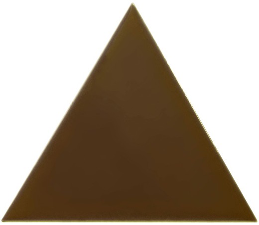 Boîte à carreaux triangle 18,5x16 cm moka brillant 0,50ms / 35 pièces Complementto