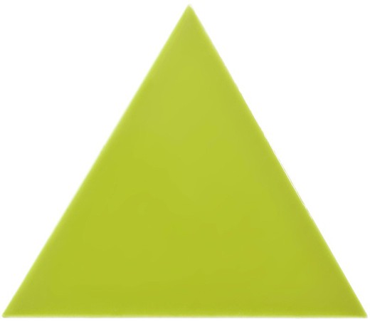 Boîte à carreaux triangle 18,5x16 cm vert mousse brillant 0,50ms / 35 pièces Complementto